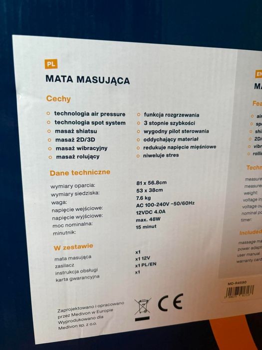 Mata masująca, masażer