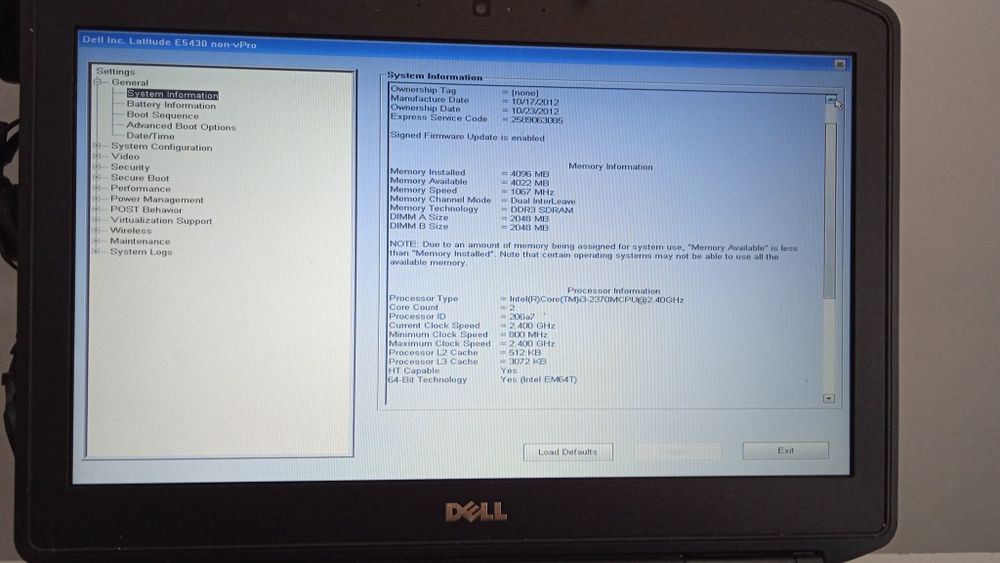 Ноутбук Dell Latitude E5430 Intel Core i3 - 2370 2.5 GHz
