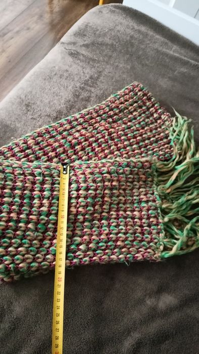 Szalik zielony  kolorowy