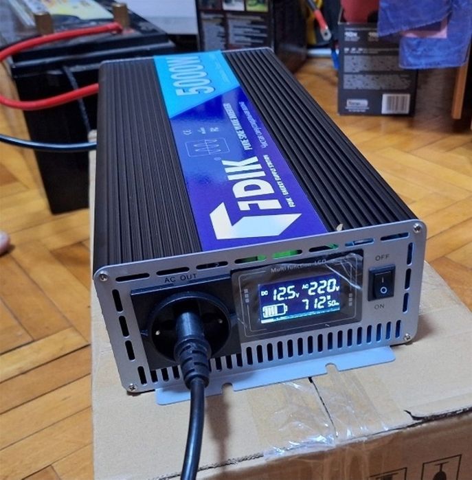 Inversor Onda Pura 12v ou 24v para 220v 5000w Novo