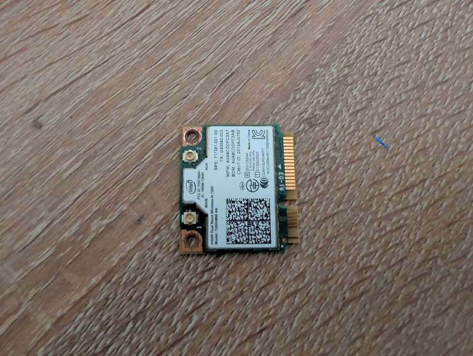 Placa Wi-Fi Intel Dual Band Wireless-N 7260 7260HMW AN Mini PCIe
