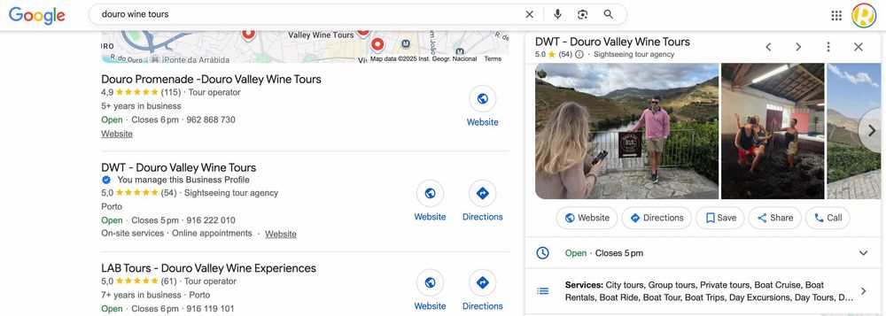 Trespasse de Negócio online Douro Wine Tours