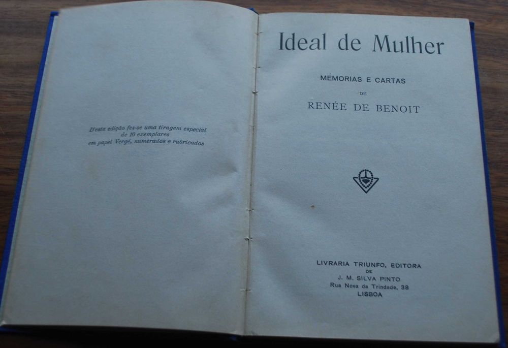 Ideal de Mulher de Renée Benoit - 1º Edição 1930