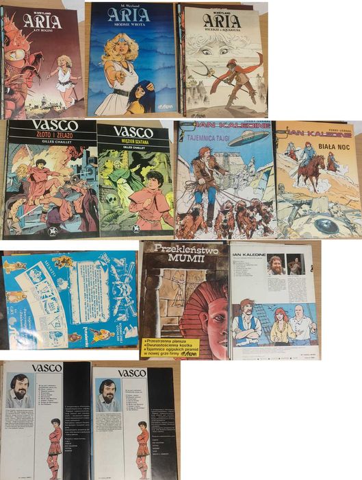 7 zeszytów  starych komiksów całość ładny stan używane lata `90