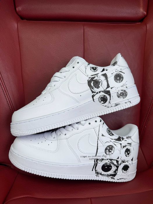 (БЕЗ ПЕРЕДОПЛАТИ) Nike Air Force 1 Low x CDG x Supreme White найк аір