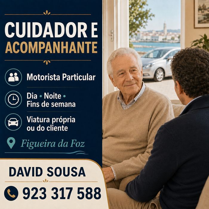 Motorista particular | CUIDADOR E ACOMPANHANTE | Apoio pessoal