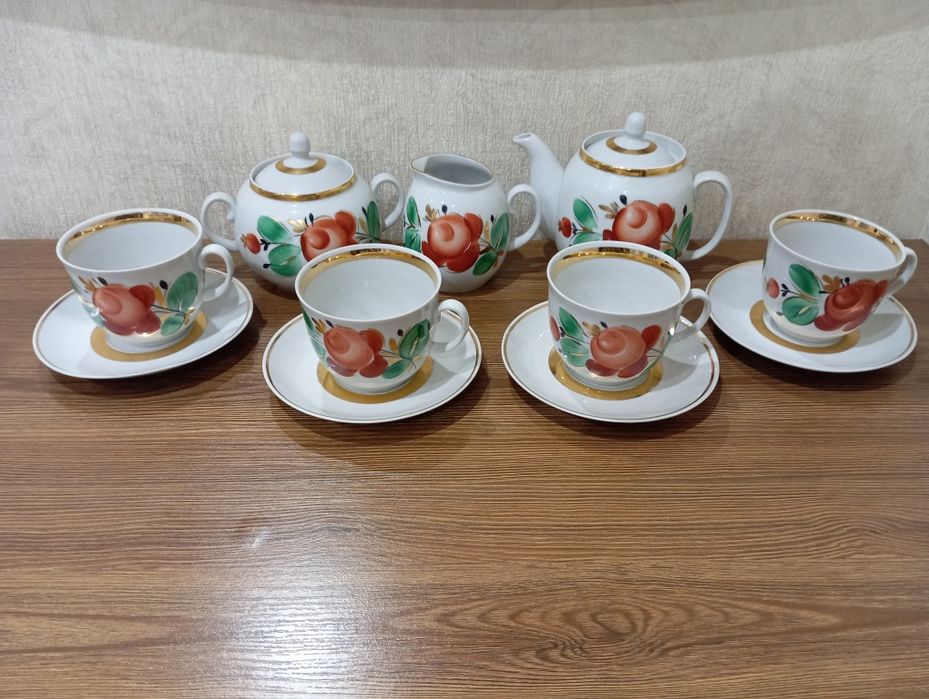 Вінтажний заварник, цукорниця, молочник