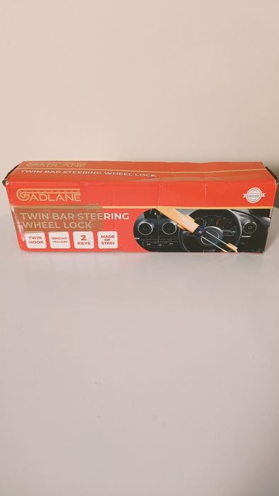 Blokada kierownicy podwójna antykradzieżowa do samochodu