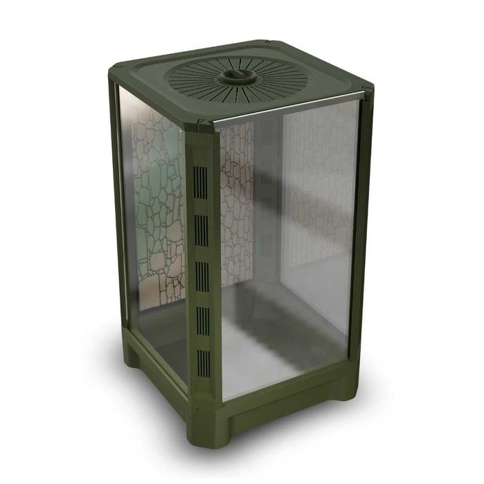 Terrarium 15x15x25 Zielone Dla Ptasznika, Modliszki, Pająka, Liśćca itp. Terradise
