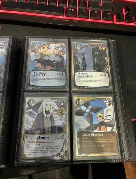 Lote Cartas Naruto ccg