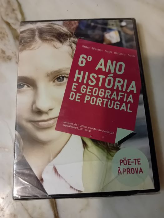 Dvd Escolar Novo 6 Ano História e Geografia de Portugal
