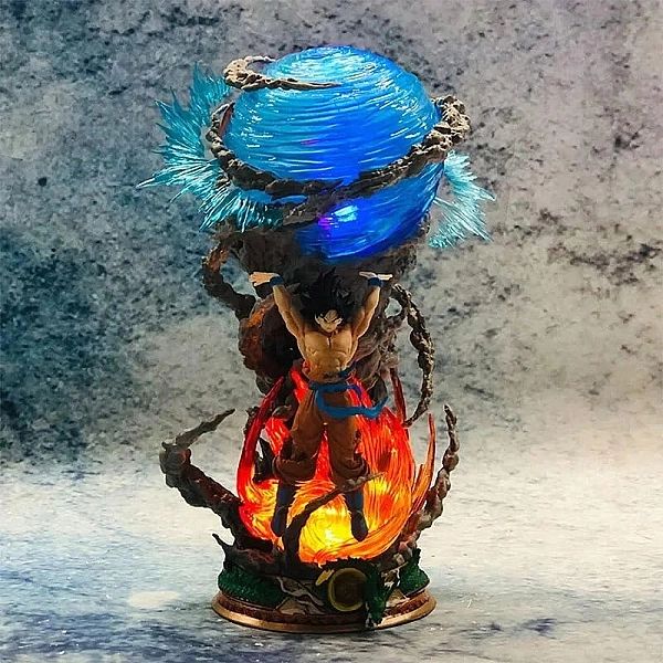 Figurka LED 3D Dragon Ball - Son Goku Anime 25cm Dekoracja Świecąca Br