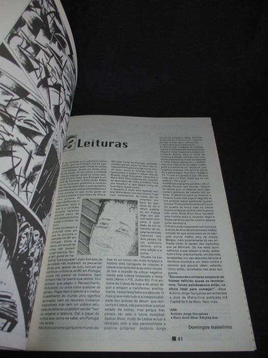 Livro BD Azul BD Três nº 1 Dossier Animação em Portugal