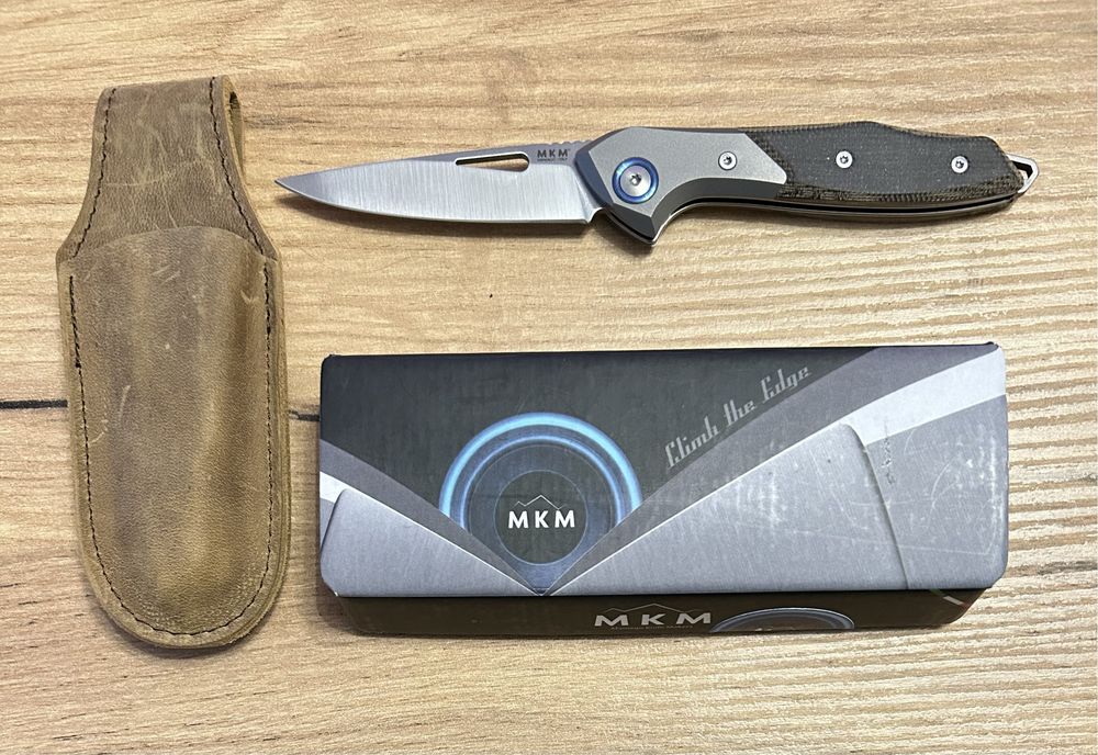 Nóż MKM Knives Cellina Green Micarta