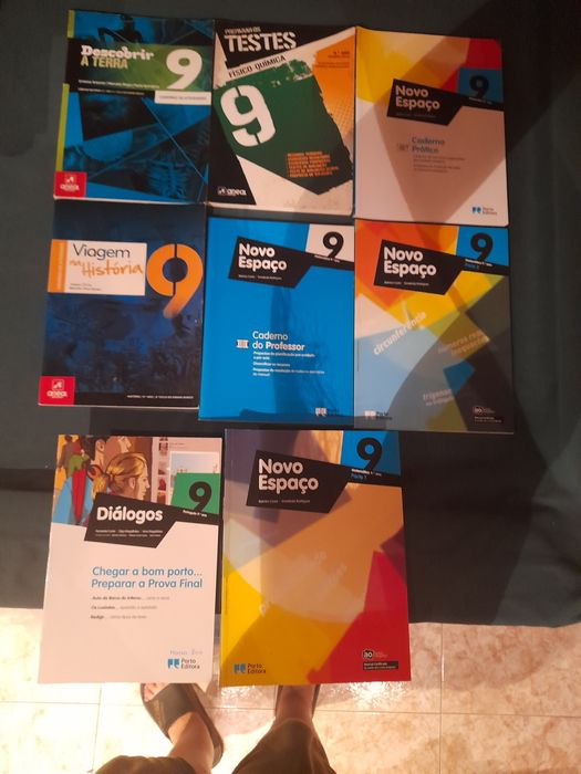 Livros escolares 8 e 9 ano