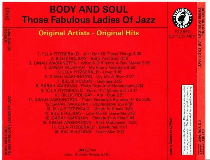 Billie Holiday - Body & Soul-Those fabulous Ladies of Jazz - CD