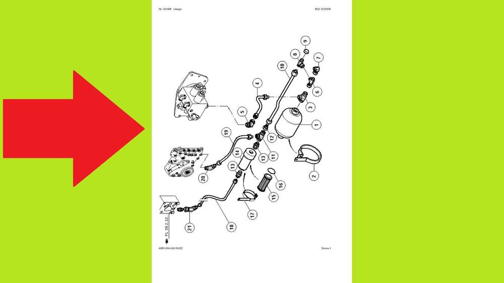 CLAAS ARES 696-616 RX/RZ katalog części po POLSKU