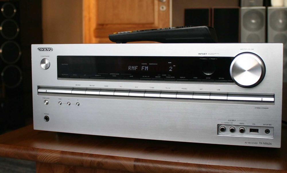 Mocny amplituner Onkyo Tx Nr 626 Bluetooth  WiFi wzmacniacz 160 watt kino domowe
