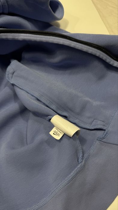 Nike tech fleece s кофта найк теч фліс синя