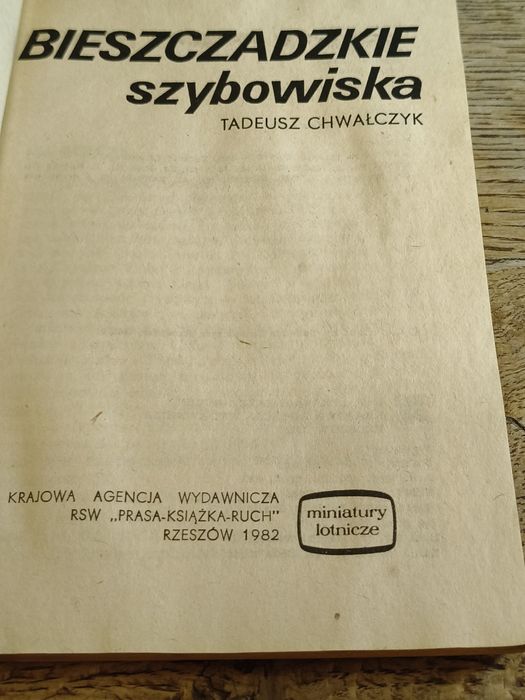 Książka Bieszczadzkie szybowiska ⁷⁰