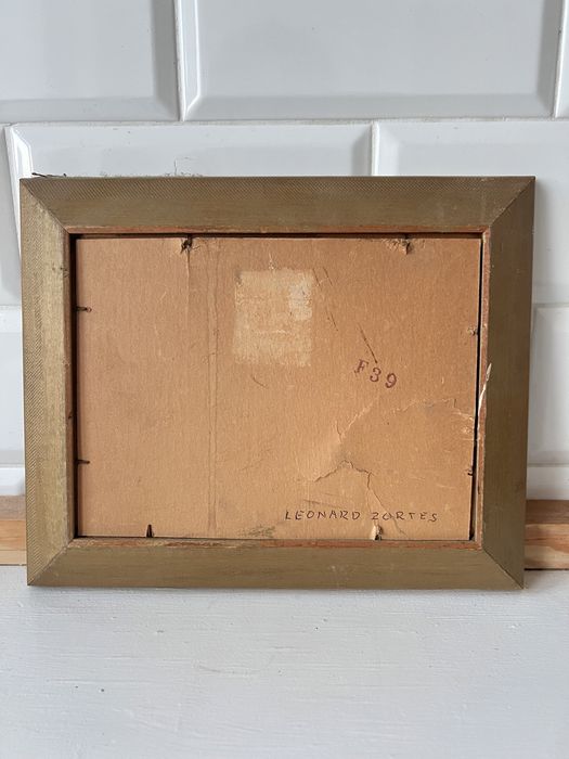 Piekny mały obrazek ścienny vintage retro