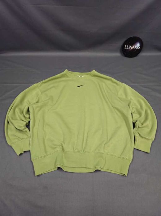 Zielona bluza Nike Crewneck Center Swoosh M boxy fit