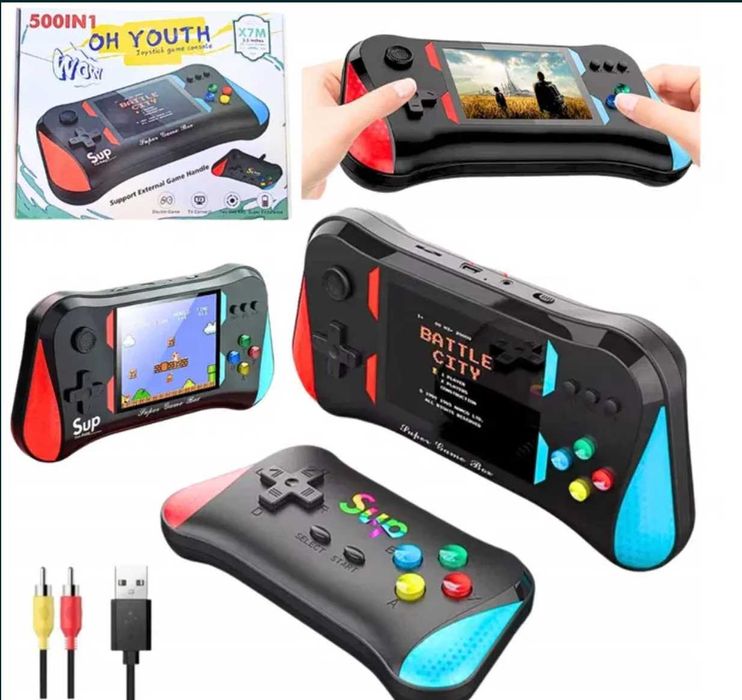 Nowa Przenośna MINI KONSOLA RETRO 500 GIER Gameboy Premium PAD