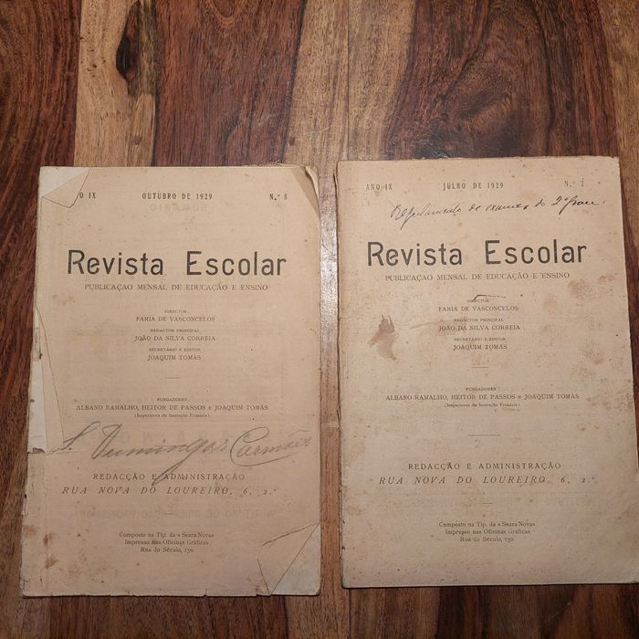 Revista Escolar Publicação Mensal de Educação e Ensino, vários números