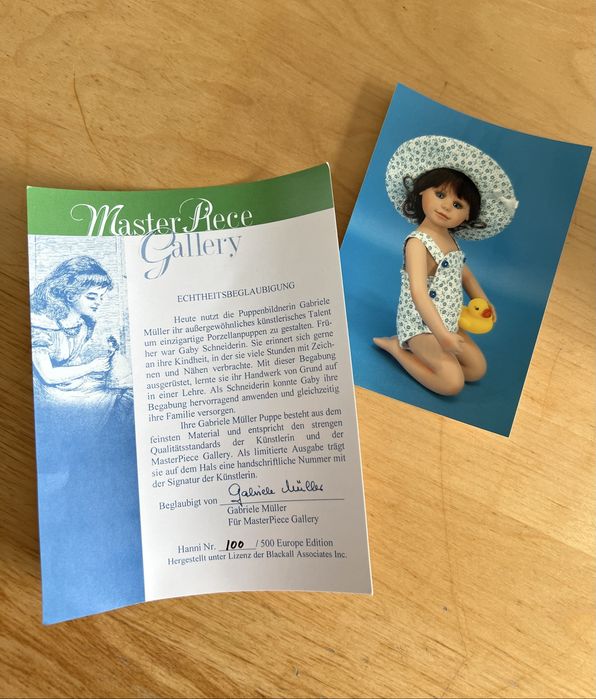 Колекційна вінілова лялька від автора Gabriele Müller