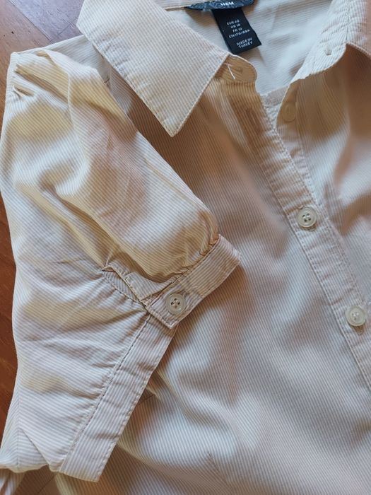 Szmizjerka sukienka kremowa H&M  M/48/10