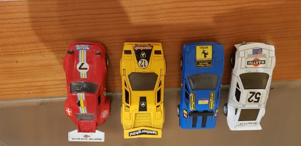 Carros miniatura Ferrari, Porsche,  Lamborghini, BMW m1
