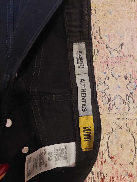 Spodnie jeansy levis czarne damskie