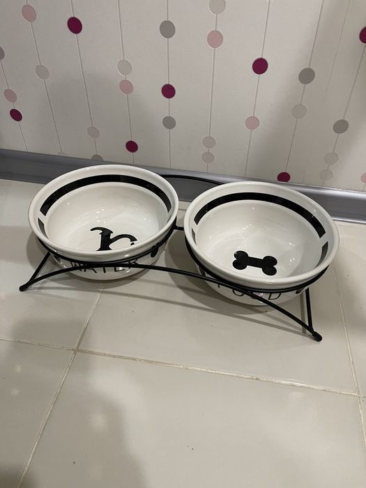 Миски керамічні на підставці для собак