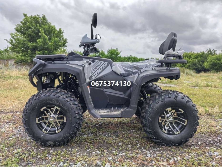 Квадроцикл MIKILON HAMMER 200 E (сірий) Мікілон Хамер 200кубів доставка безкоштовна під ваш двір без передоплат гарантія сервіс