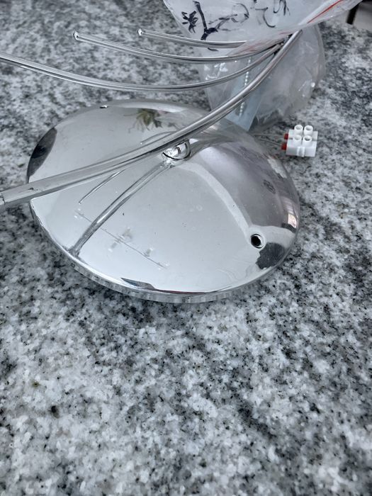 Kinkiet kwiat brązowy