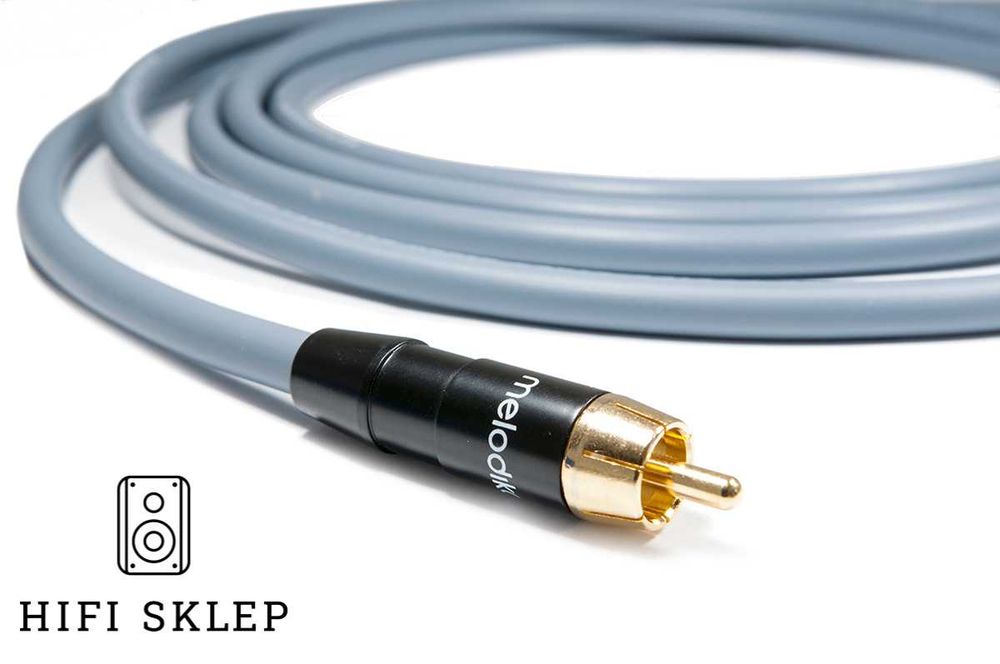 MELODIKA Purple Rain 2RCA na 2RCA 0.5m wersja kolor gun metal