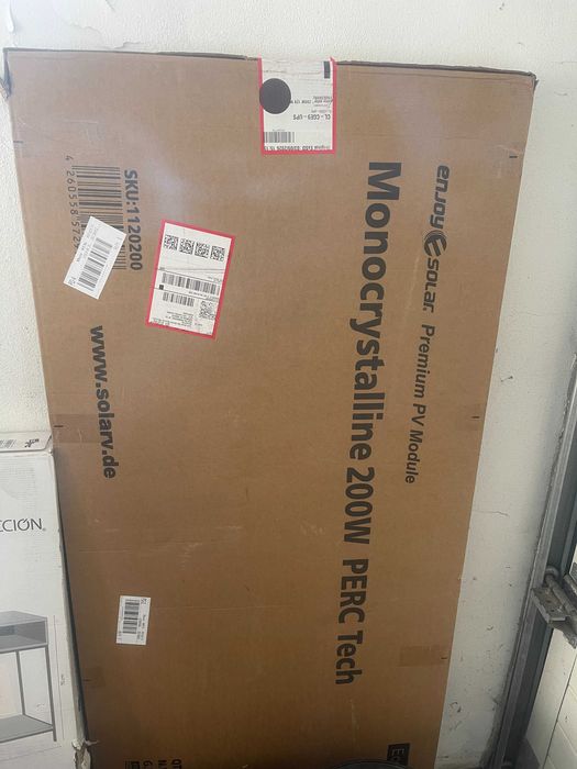Painel solar 200w, 12v. Novo, por estrear