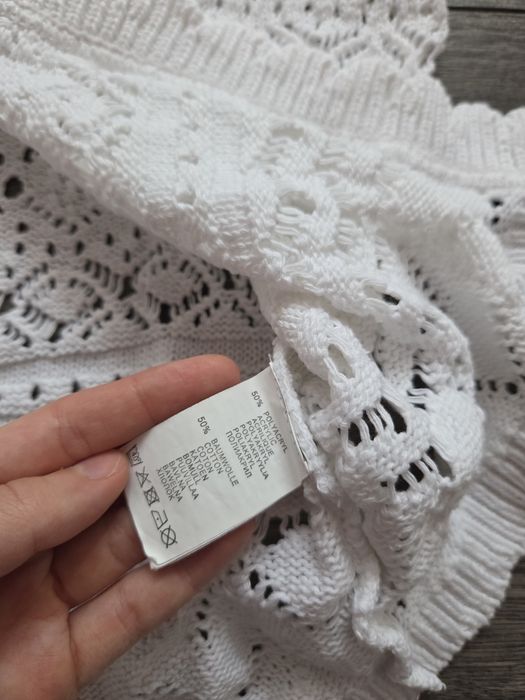 Sweterkowa biała narzutka M