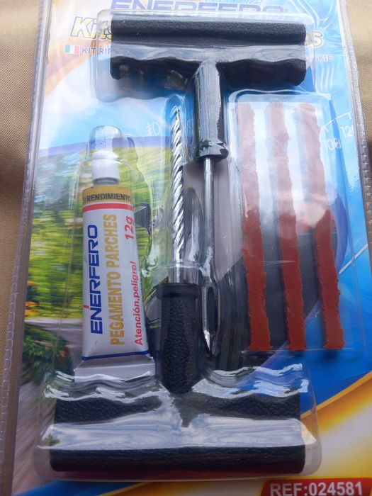 Kit de Reparação de Pneus - Carro, Mota e Elétricos Novo