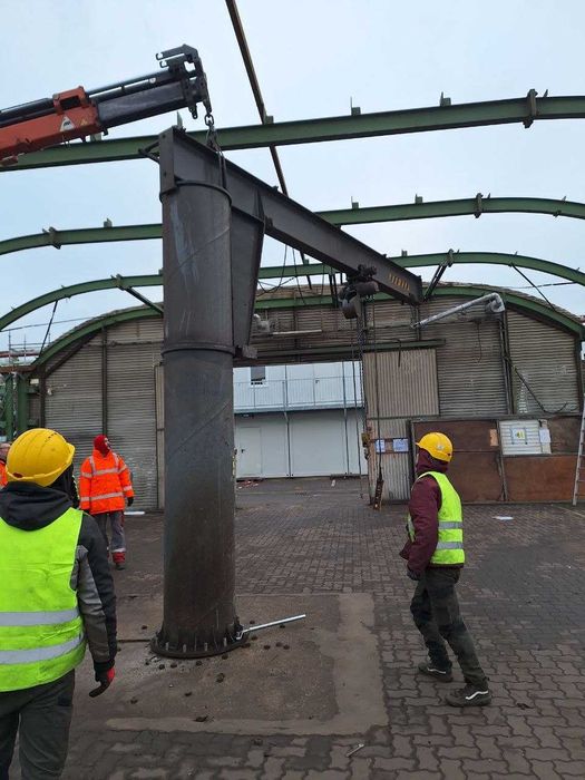Żuraw Obrotowy dźwig słupowy Suwnica na magazyn import , 1000 kg