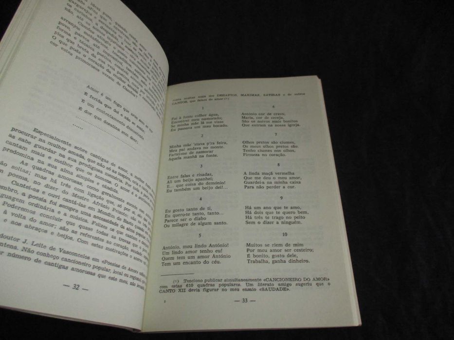 Livro Cancioneiro Popular de Mondim de Basto Trás-Os-Montes