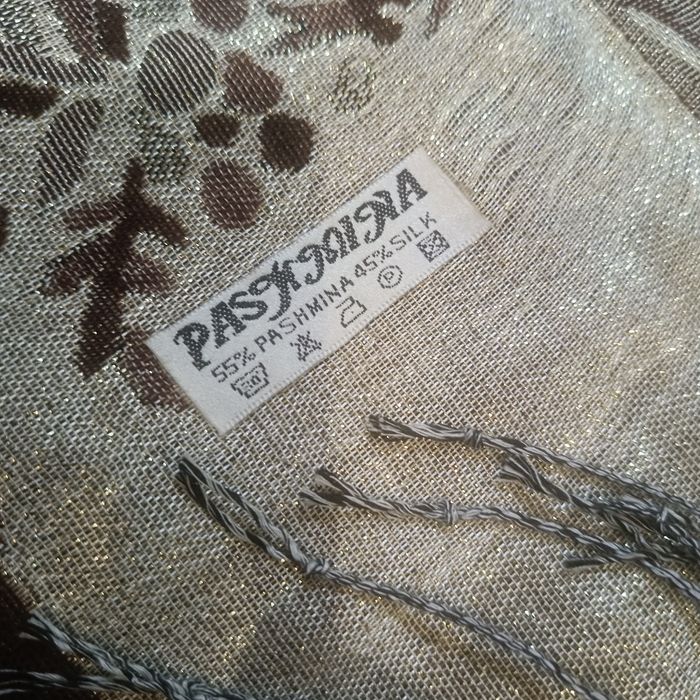 Szal pashmina z jedwabiem
