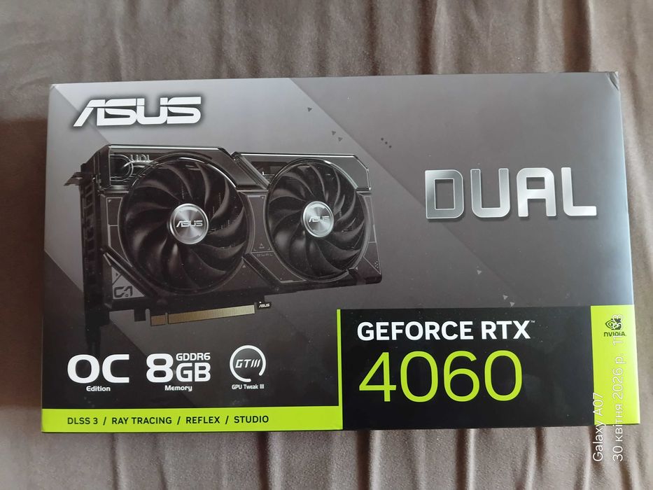 Відеокарта Asus GeForce RTX 4060 Dual OC 8192MB (DUAL-RTX4060-O8G)