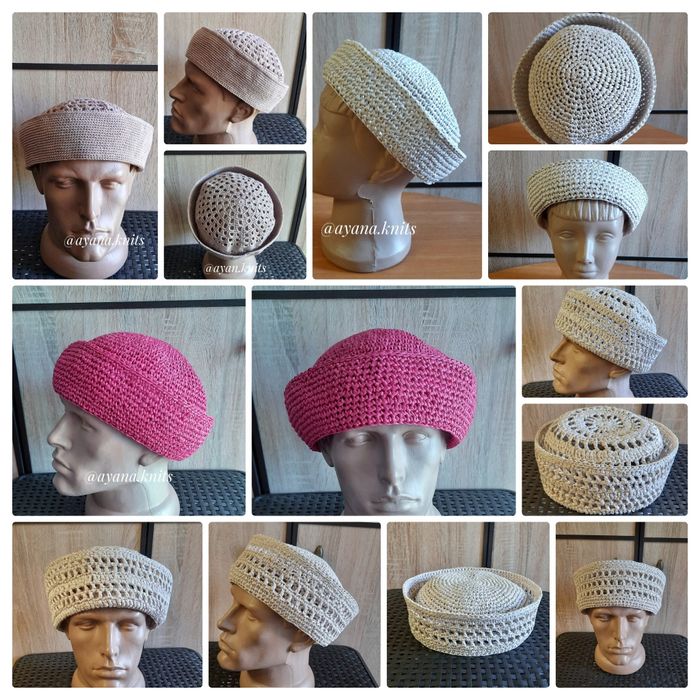 Летние и весенние береты, косынки, шапки, банданы