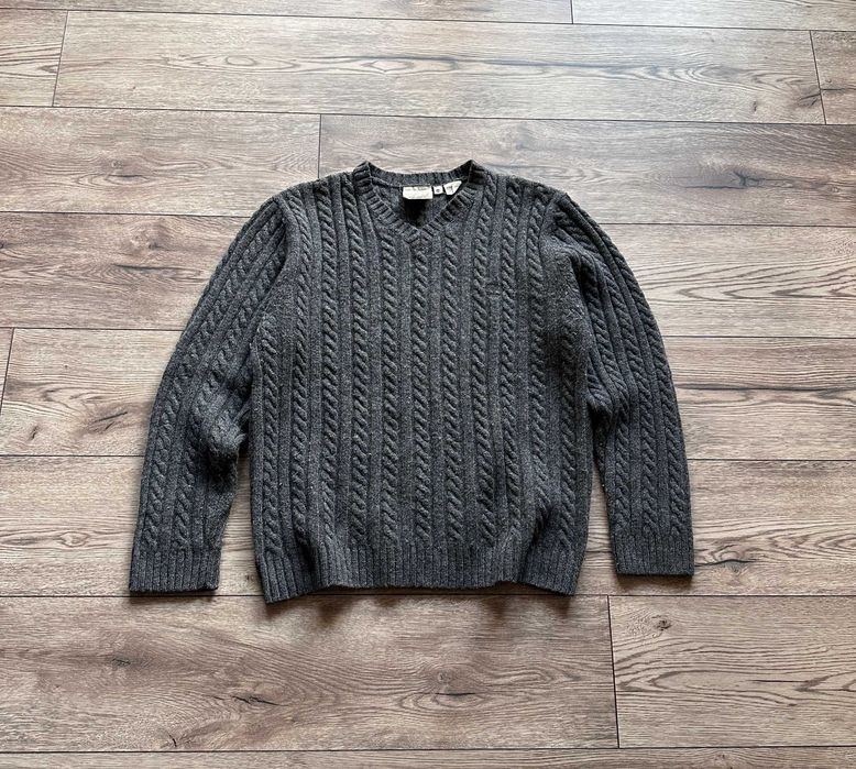 Sweter wełniany TIMBERLAND dzianinowy gruby outdoor casual r. M