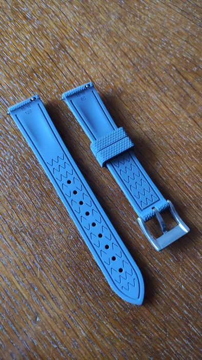 Pasek 18 mm guma FKM Szary