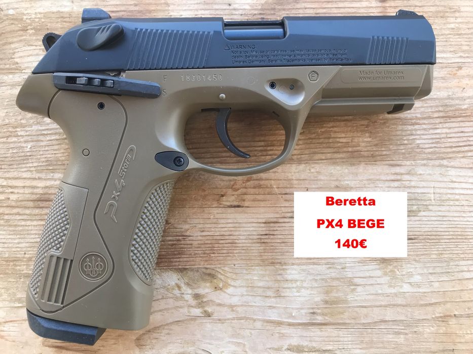 Pistolas Pressão de ar CO2 Blowback Beretta PX4 - GLOCK 17 GEN5 CHUMBOS - SwissArms PT92 METAL Automática