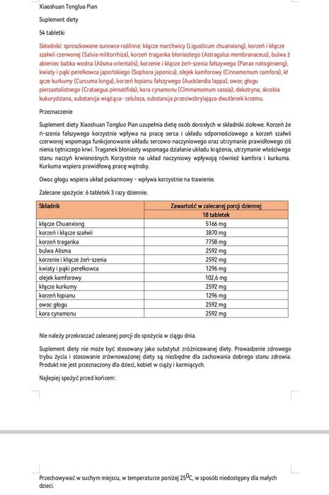 xiaoshauntongluo pian TCM