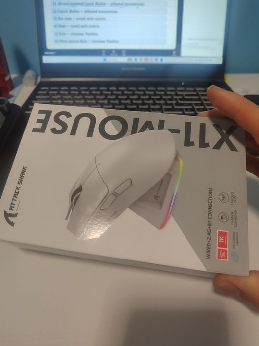 ‼️Мишка Attack Shark x11 та r5ultra!Чорна на руках, замовляйте!