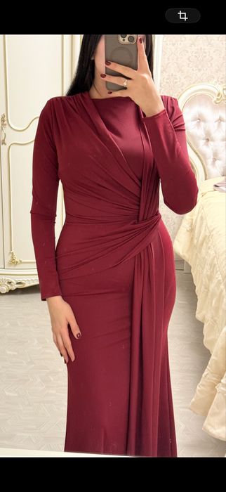 Вечернее платье, бордового цвета